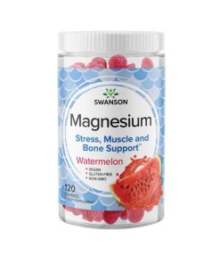 SWANSON Cytrynian magnezu  arbuz 120 gumisiów